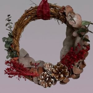 Coronita Rustica de sezon, cu conuri “inghetate”