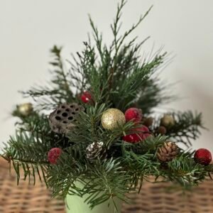 Aranjament de Crăciun „Mini Evergreen Glow”