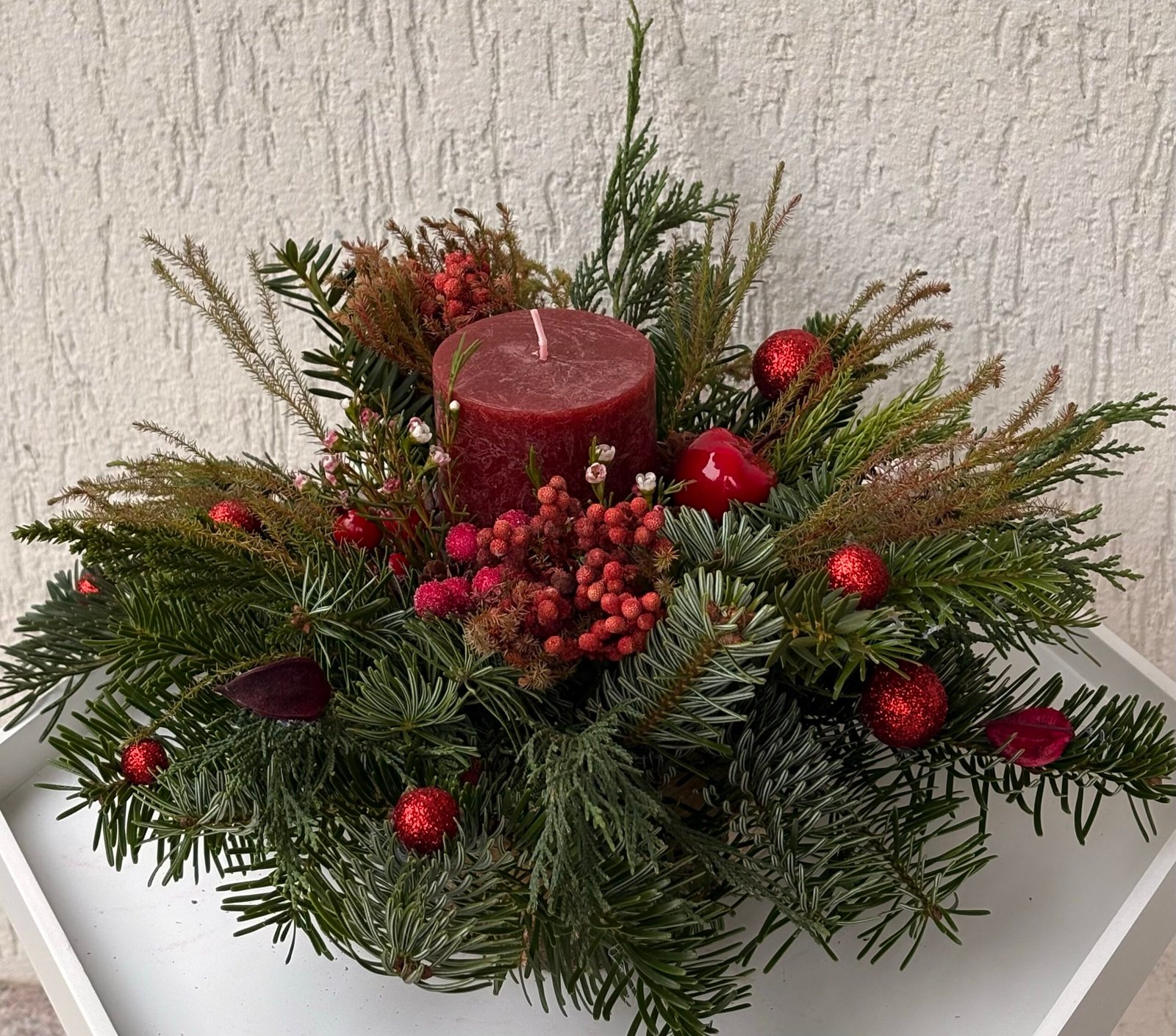 Aranjament de Crăciun – “Roșu de Iarnă” - imagine 4