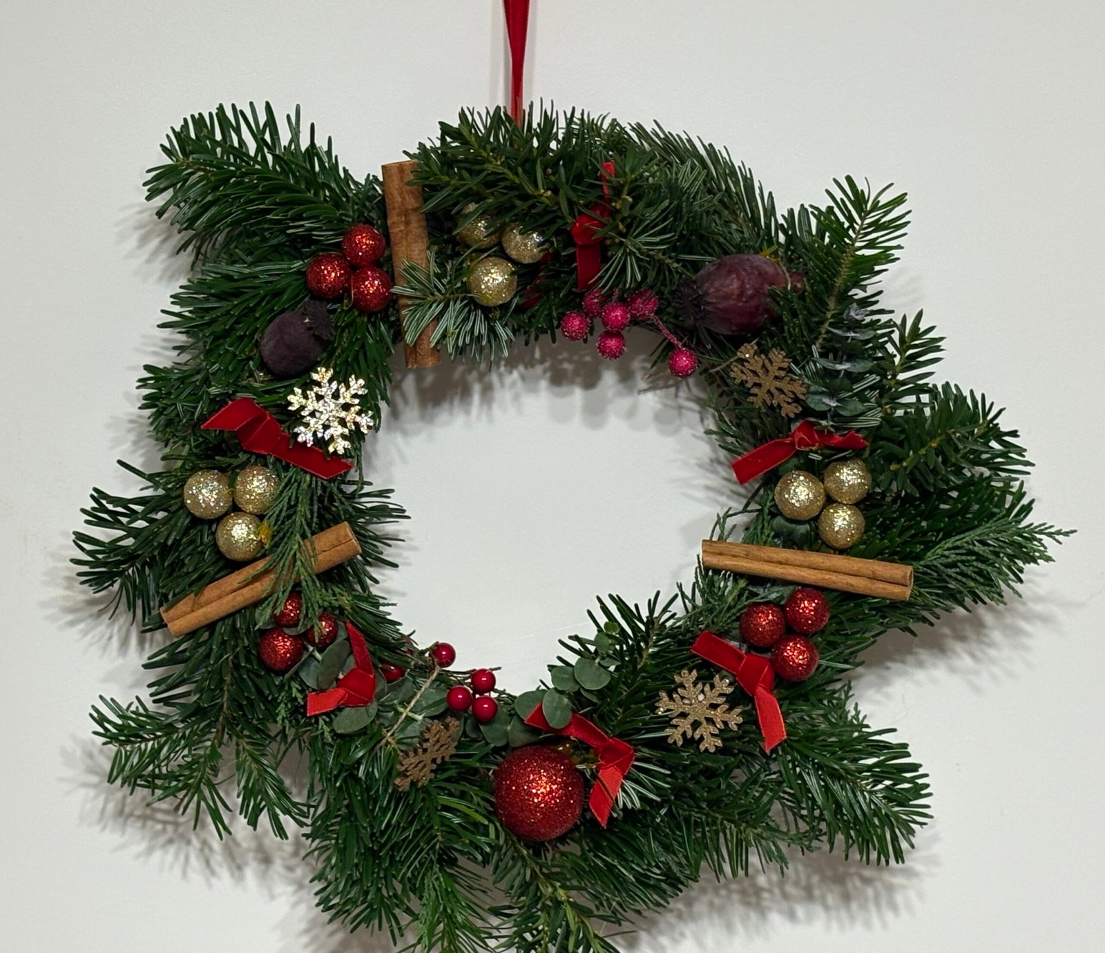 Coroniță de Crăciun – „Frumusețe Wabi-Sabi”