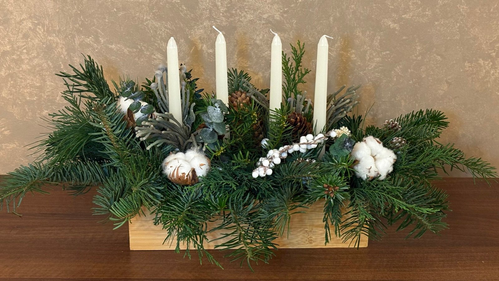 Aranjament de Crăciun „Lumini în Iarna Blândă” - imagine 2