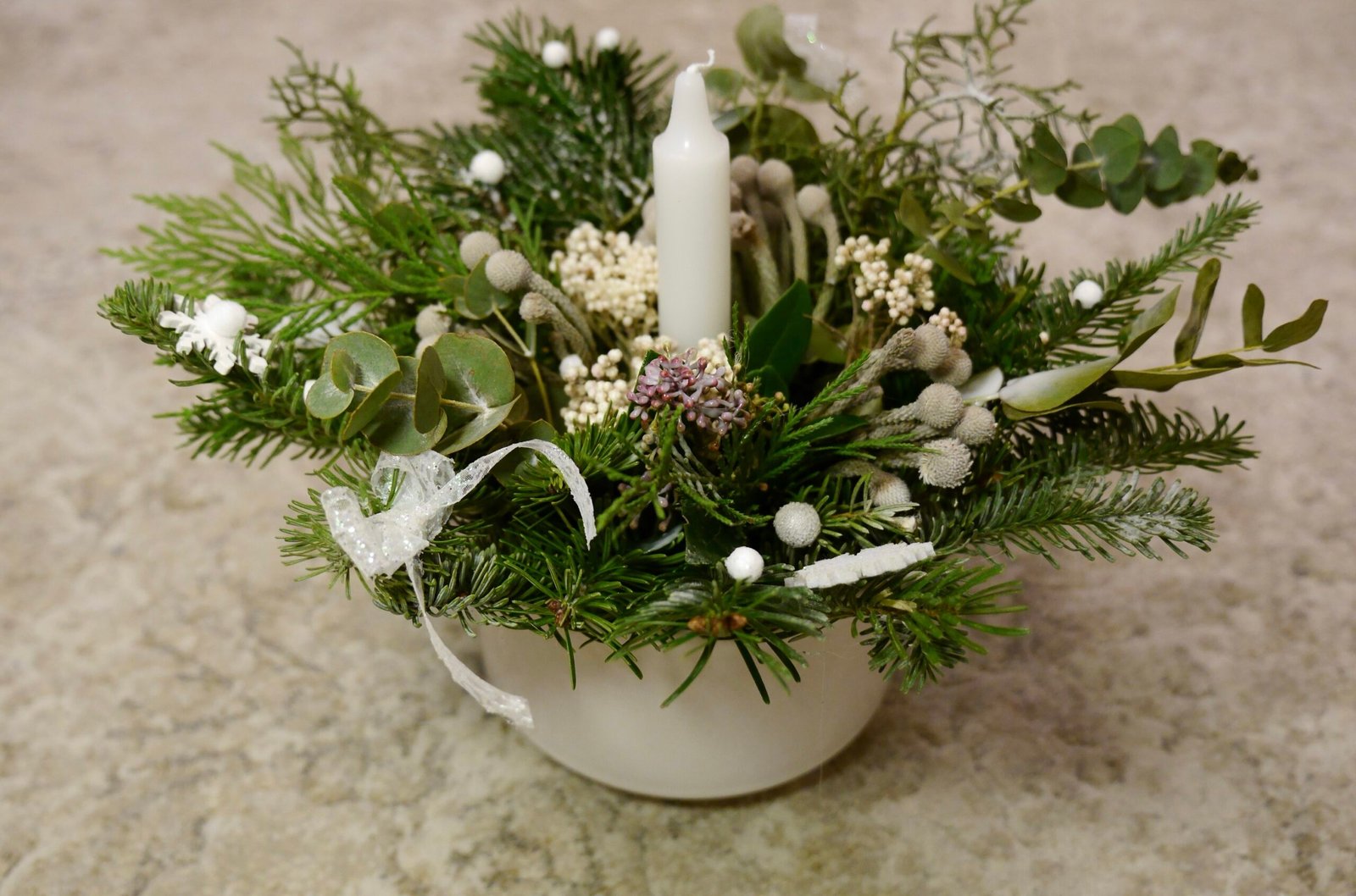 Aranjamentul „White Winter Glow” - imagine 2