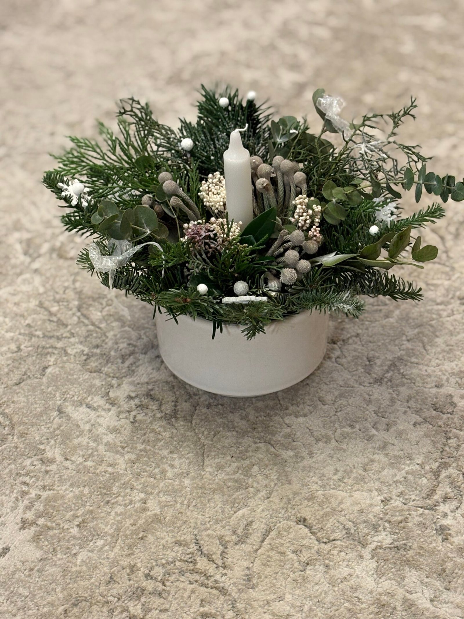 Aranjamentul „White Winter Glow” - imagine 3