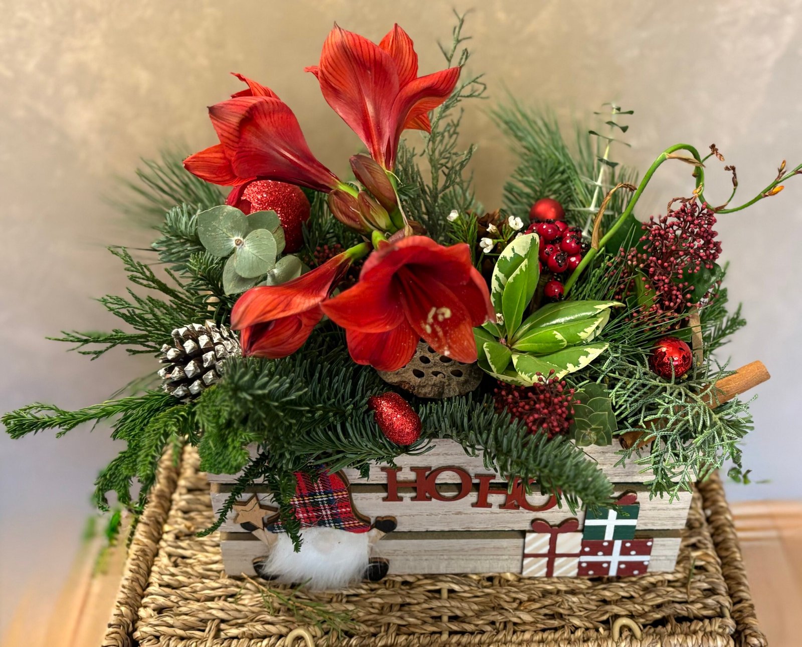 Aranjament de Crăciun Ho- Ho - imagine 5