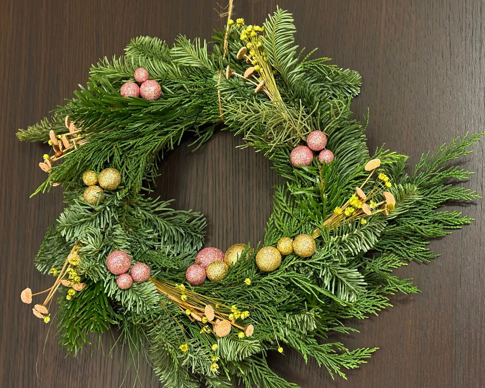 Coroniță de Crăciun – Accente Aurii - imagine 2