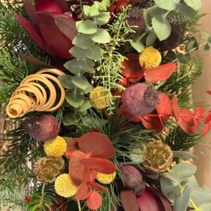 Aranjament de iarnă cu Leucadendron – Ho Ho