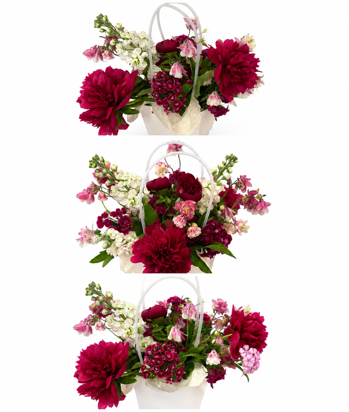 Aranjament Royal Peony Gift Basket - imagine 3
